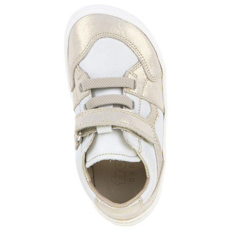 Dziecięce tenisówki Frodo Barefoot river White/Gold