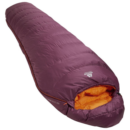Śpiwór puchowy Mountain Equipment Classic Eco 300 Wmns Long fioletowy Me-01730 Raisin