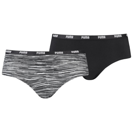 Majtki damskie Puma Women Printer Hipster 2P czarny black