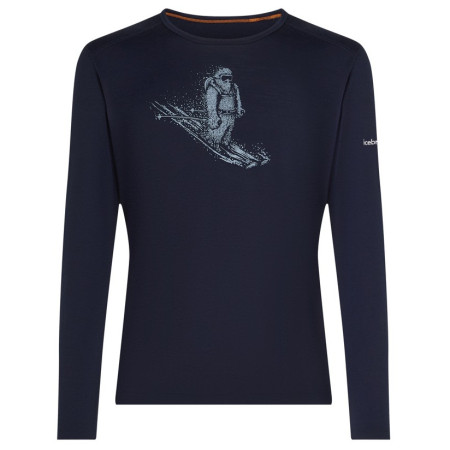 Męska koszulka Icebreaker Men Merino 200 Oasis LS Crewe SkiingYeti ciemnoniebieski Midnight Navy