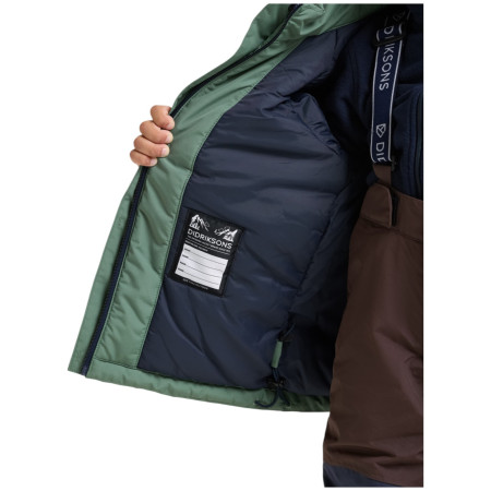 Dziecięca kurtka zimowa Didriksons Talvi Kids Jkt 2 Dark Moss