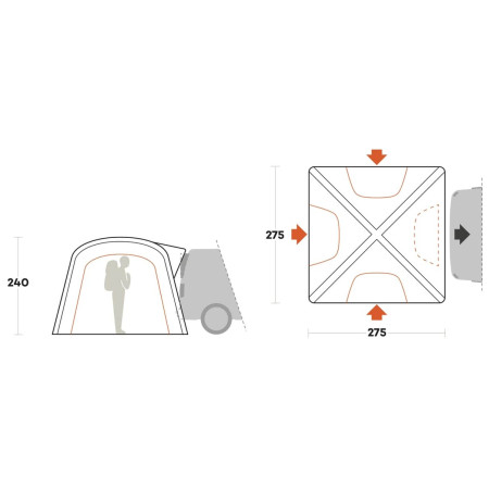 Namiot samochodowy Ferrino Wanderer Trunk Tent