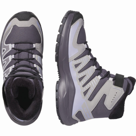 Buty dziecięce Salomon Xa Pro Winter Wp J Nine Iron-Gull-Cosmic Sky