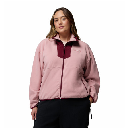 Bluza damska Columbia Sequoia Grove™ Full Zip Fleece różowy Eraser Pink, Rich Wine