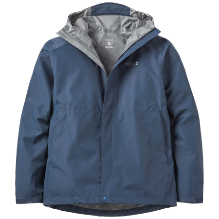 Kurtka męska Rab Downpour Jacket niebieski