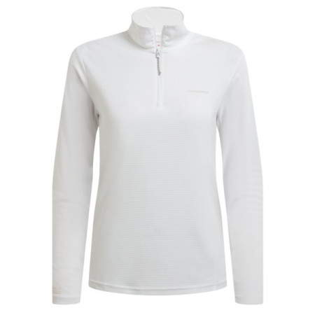 Koszulka damska Craghoppers NosiLife SolarShield+ Half Zip Top biały White