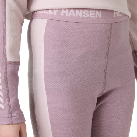 Zestaw dziecięcy Helly Hansen Jr Lifa Merino Midweight Set Purple Clay