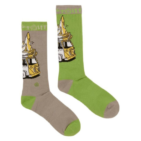 Podkolanówki E9 Odd Van2.4 zielony/szary Assorted