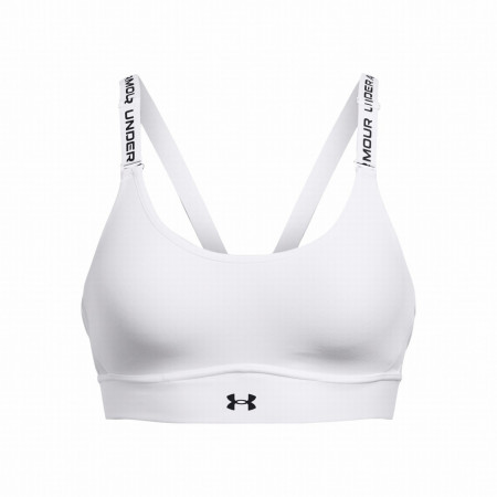 Biustonosz Under Armour Infinity Mid 2.0 Bra biały/czarny white/black