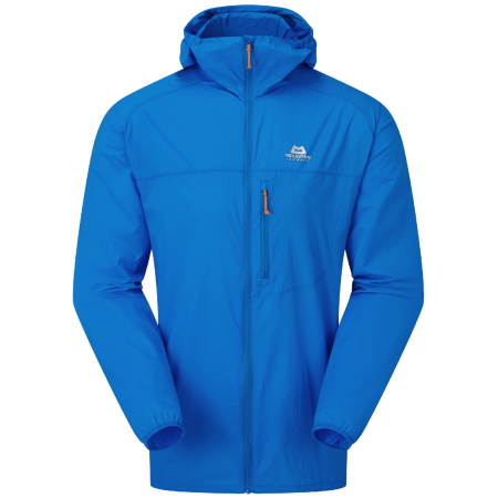 Męska wiatrówka Mountain Equipment Aerofoil Hooded Jacket niebieski Atlantic Blue