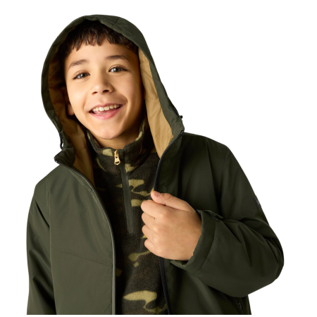 Dziecięca kurtka zimowa Regatta Junior Frelton Dark Khaki