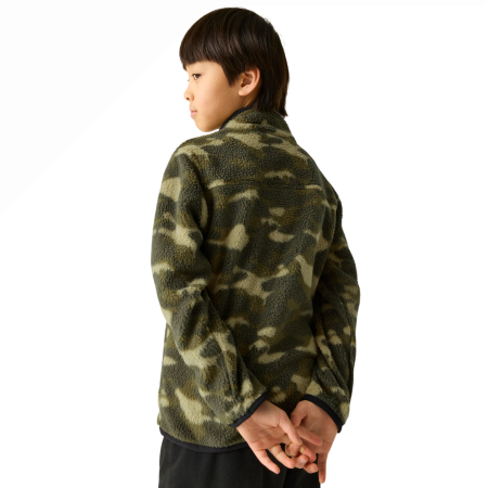 Bluza dziecięca Regatta Junior Frankie Warm Fleece Bark Green Camo