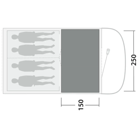 Dywan do namiotu Outwell Cozy Carpet Sky 4