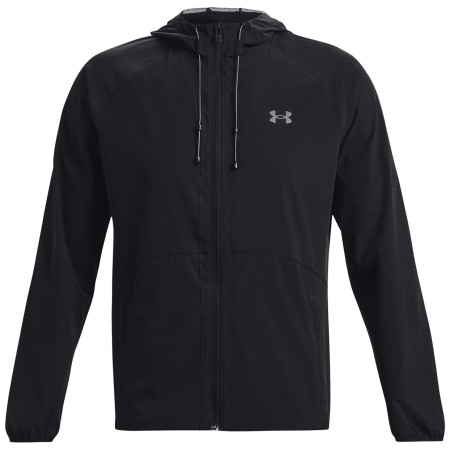 Męska kurtka wiosenna Under Armour Stretch Woven Windbreaker czarny Black / / Pitch Gray