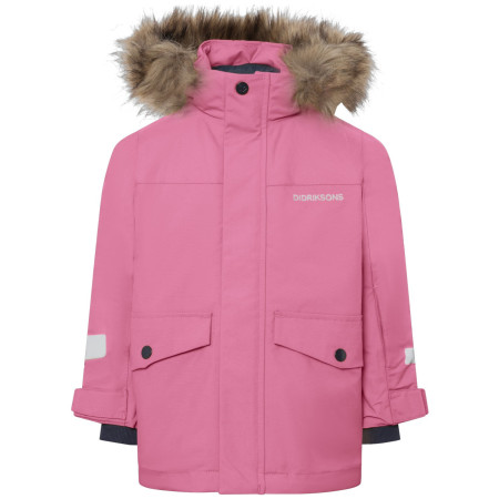 Dziecięca kurtka zimowa Didriksons Bjärven Kids Parka 5 Heather Pink różowy Heather Pink