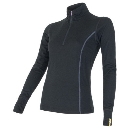 Damska koszulka Sensor Merino Active czarny Black