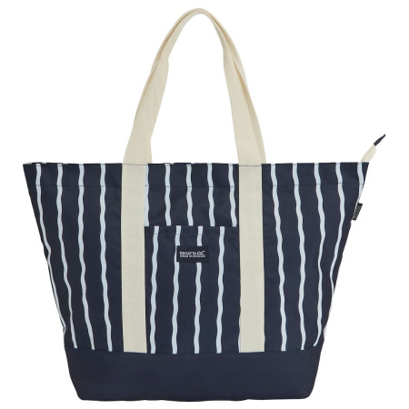Torba plażowa Regatta Boulder Beach Bag niebieski/biały Navy White Stripe