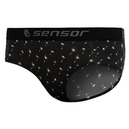 Majtki Sensor Merino Impress czarny Black/Pattern