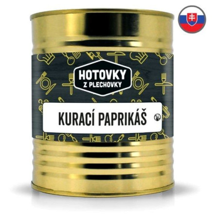 Gotowe jedzenie Hotovky z plechovky Kurczak w papryce 800g