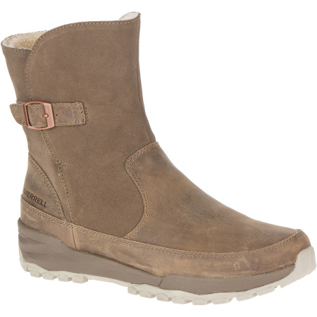 Buty damskie Merrell Icepack Guide Buckle Plr Wp brązowy Stone