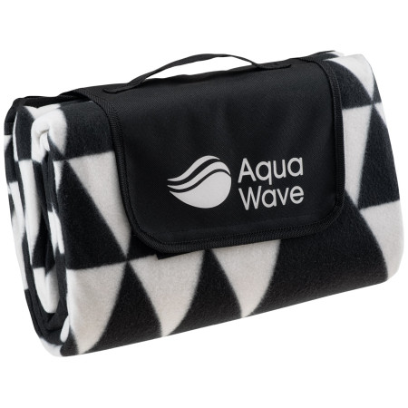 Koc piknikowy Aquawave Triangle Blanket czarny/biały GeometricPrint