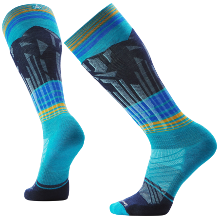 Skarpety narciarskie Smartwool Ski Targeted Cushion Summit Shot OTC Socks niebieski CAPRI