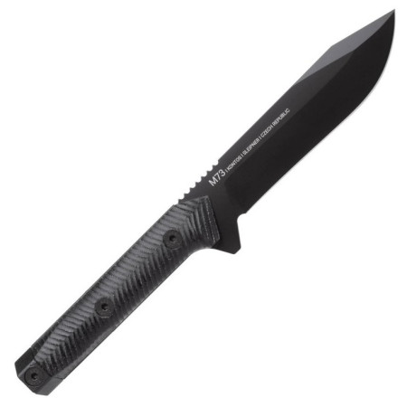 Nóż wojskowy Acta non verba M73 Kontos Kydex/Cerakote czarny
