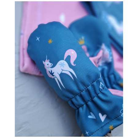 Zimowe łapawice dla dzieci WAMU Jednorožci