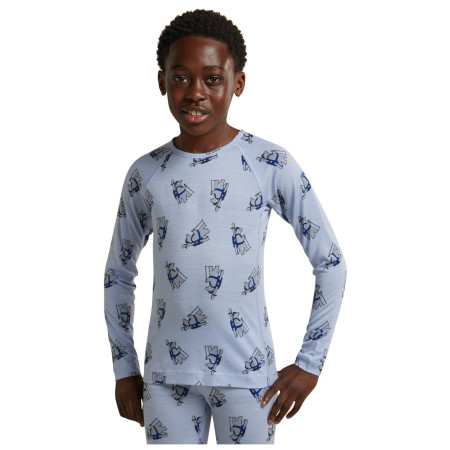 Dziecięca koszulka Icebreaker Kids M 200 Oasis LS Crewe Bear Tour AOP