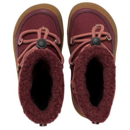 Dziecięce buty zimowe Viking Outdoor Footwear Birch Barefoot Warm WP Pull-on Wine
