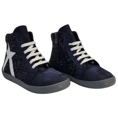 Buty barefoot dziecięce beBare 3485SA Navy