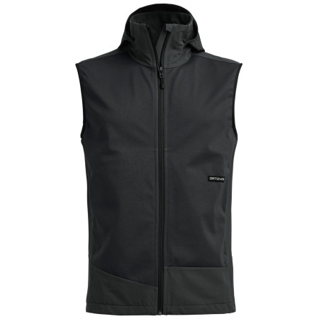 Kamizelka męska Ortovox Ortler Softshell Plus Vest czarny Black Raven
