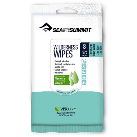 Chusteczki do mycia Sea to Summit Wilderness Wipes XL 20 x 30cm (8pcs)