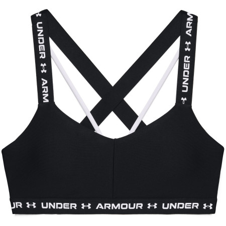 Biustonosz Under Armour Crossback Low czarny Black/White/White