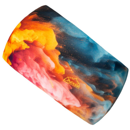 Opaska damska Drexiss Explosion Pastel niebieski/pomarańczowy