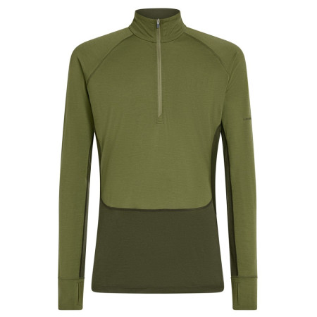 Męska koszulka Icebreaker Men Mer 200 ZoneKnit LS Half Zip ciemnozielony Dkloden/Spha/Cb