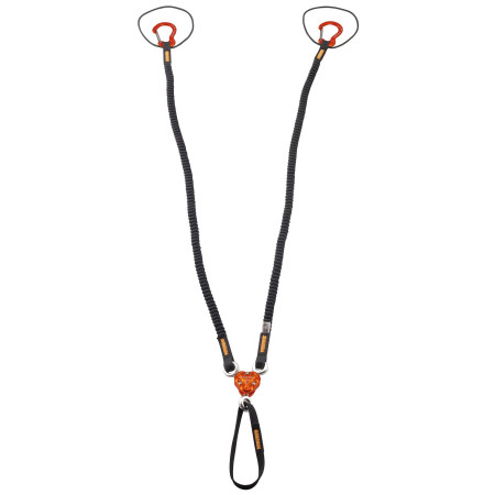 Smyczka Camp X-Gyro Leash - 92/147 Cm czarny/pomarańczowy