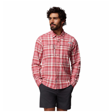 Koszula męska Columbia Wild Cast Flannel Shirt różowy Rosewood