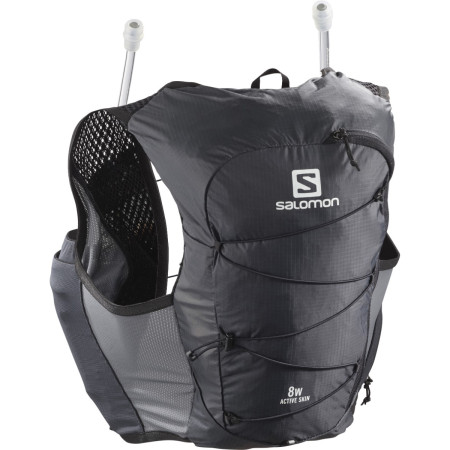Kamizelka do biegania Salomon Active Skin 8 W Set czarny Ebony