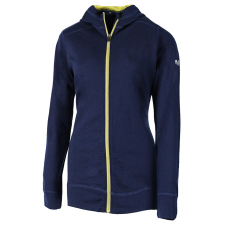 Bluza damska Zulu Merino Hoodie Full Zip niebieski Navy