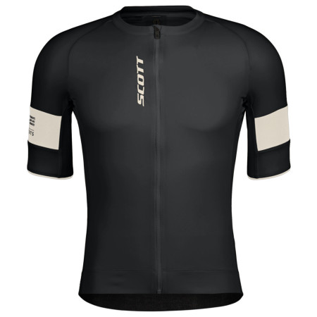 Męska koszulka kolarska Scott Jersey M's Endurance Pro SS czarny/beżowy black/cotton white