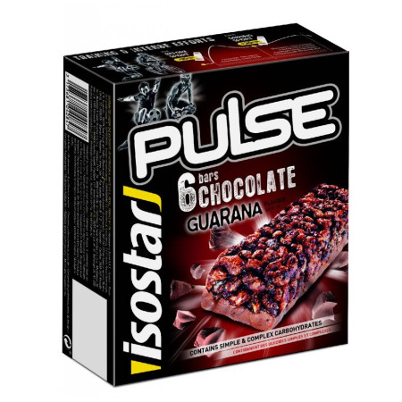 Batony energetyczne Isostar Pulse bar Quarana 6x23g