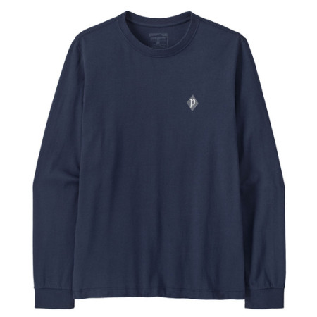 Koszulka męska Patagonia M's L/S MW Hut Tripper Skyline T-Shirt niebieski New Navy