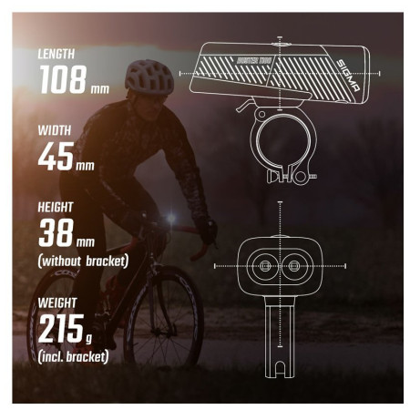 Przednia lampka Sigma Buster 1100