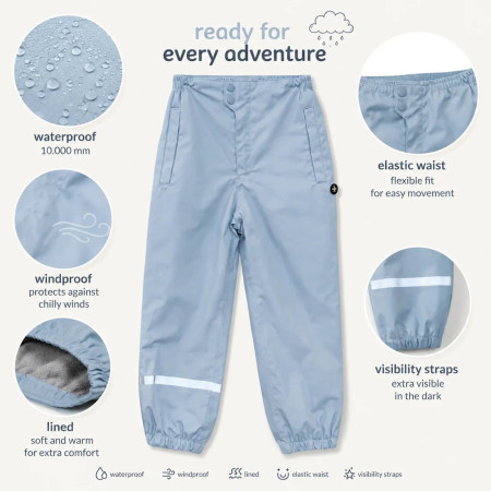 Spodnie dziecięce DucKsday Rainpants Light Blue