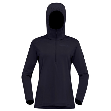 Bluza damska Norrona falketind warm1 Hood czarny Caviar Black