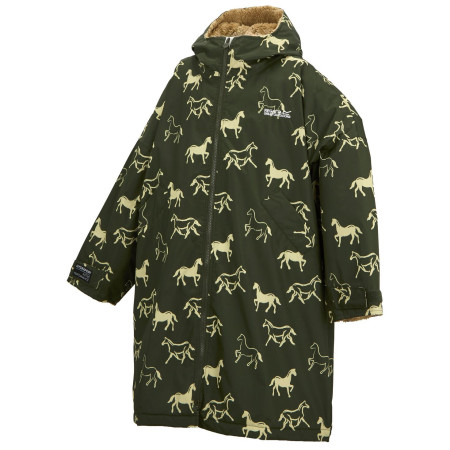 Dziecięca kurtka przeciwdeszczowa Regatta Junior Waterproof Changing Robe DrkKhHrses