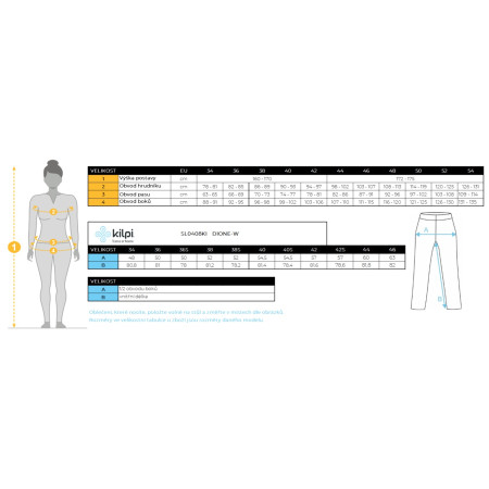 Spodnie damskie Kilpi Dione-W (2023)