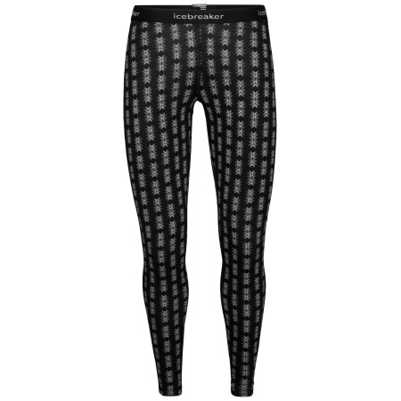 Damskie kalesony Icebreaker 200 Oasis Leggings Snow Hrtg czarny Black
