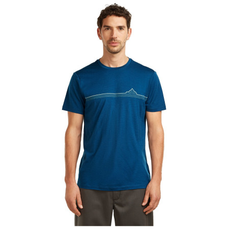 Koszulka męska Icebreaker Men Merino 150 Tech Lite SS Tee Range Stripes